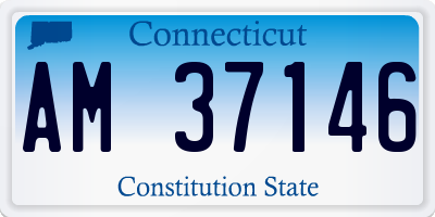 CT license plate AM37146