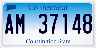 CT license plate AM37148