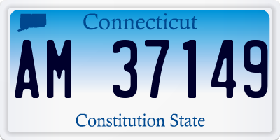 CT license plate AM37149