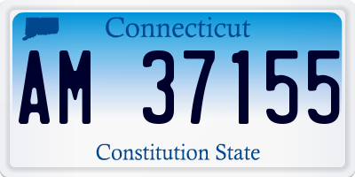 CT license plate AM37155