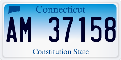 CT license plate AM37158