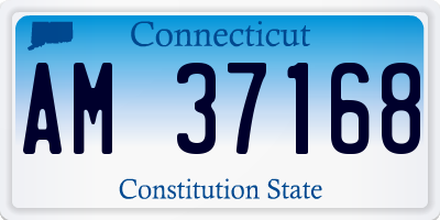 CT license plate AM37168