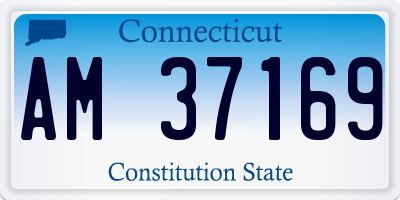 CT license plate AM37169
