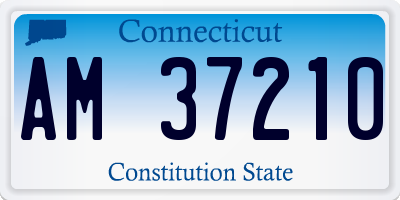 CT license plate AM37210