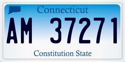 CT license plate AM37271