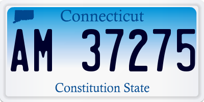 CT license plate AM37275