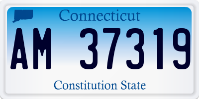 CT license plate AM37319