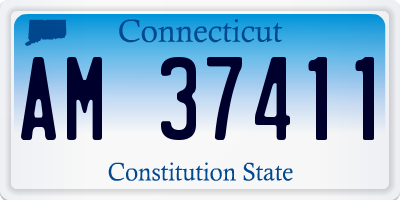 CT license plate AM37411