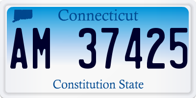 CT license plate AM37425