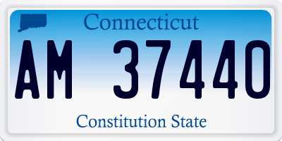CT license plate AM37440