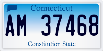 CT license plate AM37468