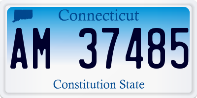 CT license plate AM37485