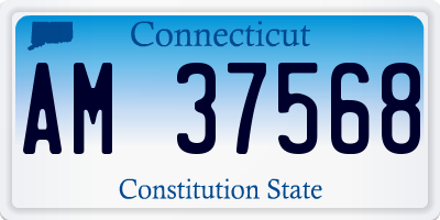 CT license plate AM37568