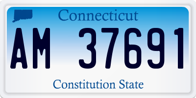 CT license plate AM37691