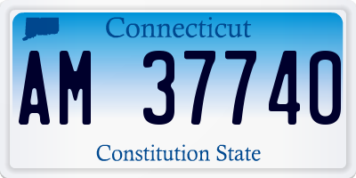 CT license plate AM37740