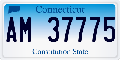 CT license plate AM37775