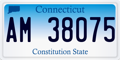 CT license plate AM38075