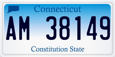 CT license plate AM38149