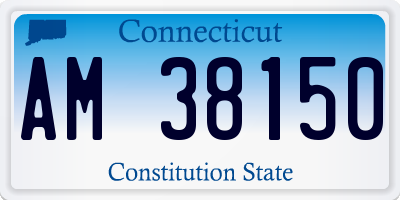 CT license plate AM38150