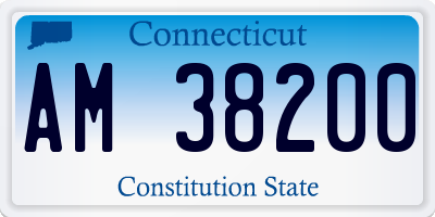 CT license plate AM38200