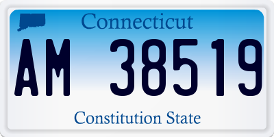 CT license plate AM38519