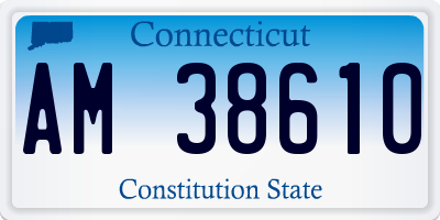CT license plate AM38610