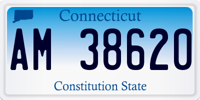 CT license plate AM38620