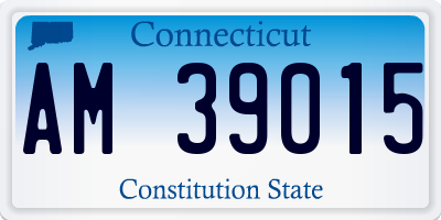 CT license plate AM39015