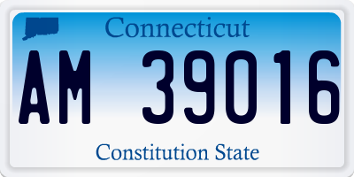 CT license plate AM39016