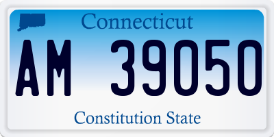 CT license plate AM39050