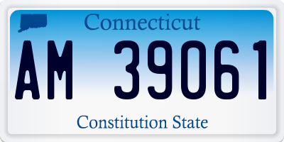 CT license plate AM39061