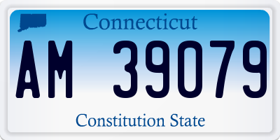 CT license plate AM39079
