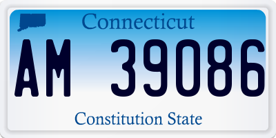 CT license plate AM39086