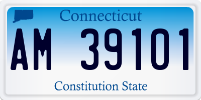 CT license plate AM39101