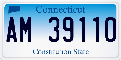 CT license plate AM39110