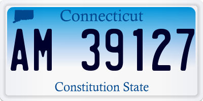CT license plate AM39127