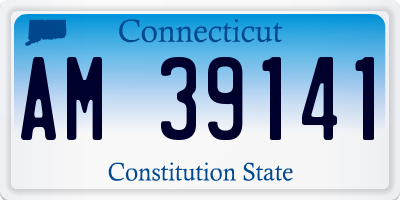 CT license plate AM39141
