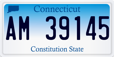 CT license plate AM39145