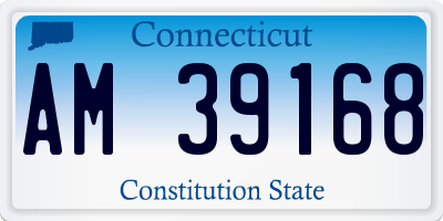 CT license plate AM39168
