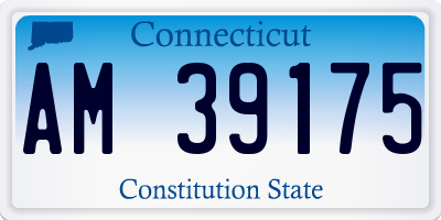 CT license plate AM39175