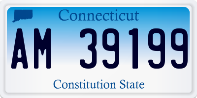 CT license plate AM39199