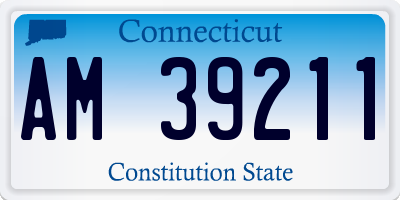 CT license plate AM39211