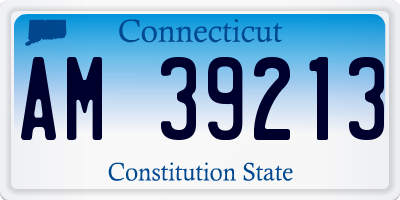 CT license plate AM39213