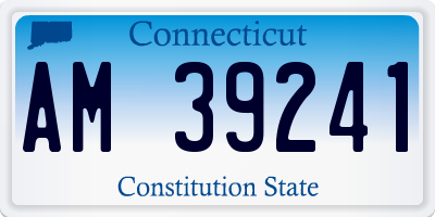 CT license plate AM39241