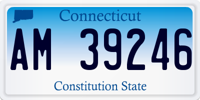 CT license plate AM39246