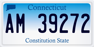 CT license plate AM39272