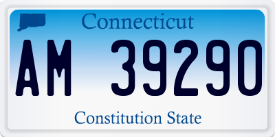 CT license plate AM39290