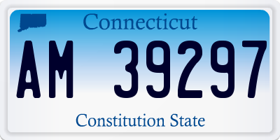 CT license plate AM39297