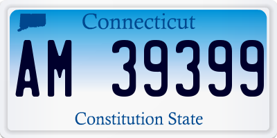 CT license plate AM39399