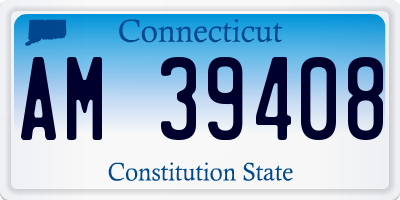 CT license plate AM39408